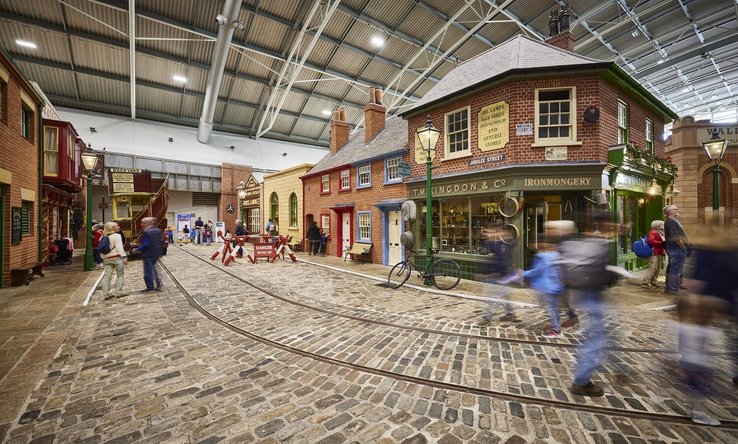 Visitors on the Museum floor
